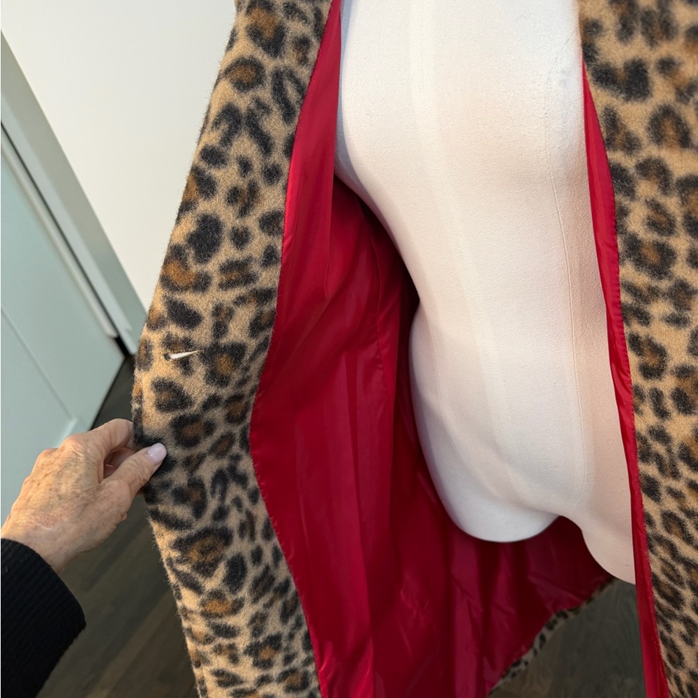 Leopard Print Over Coat - Picture 4 of 8